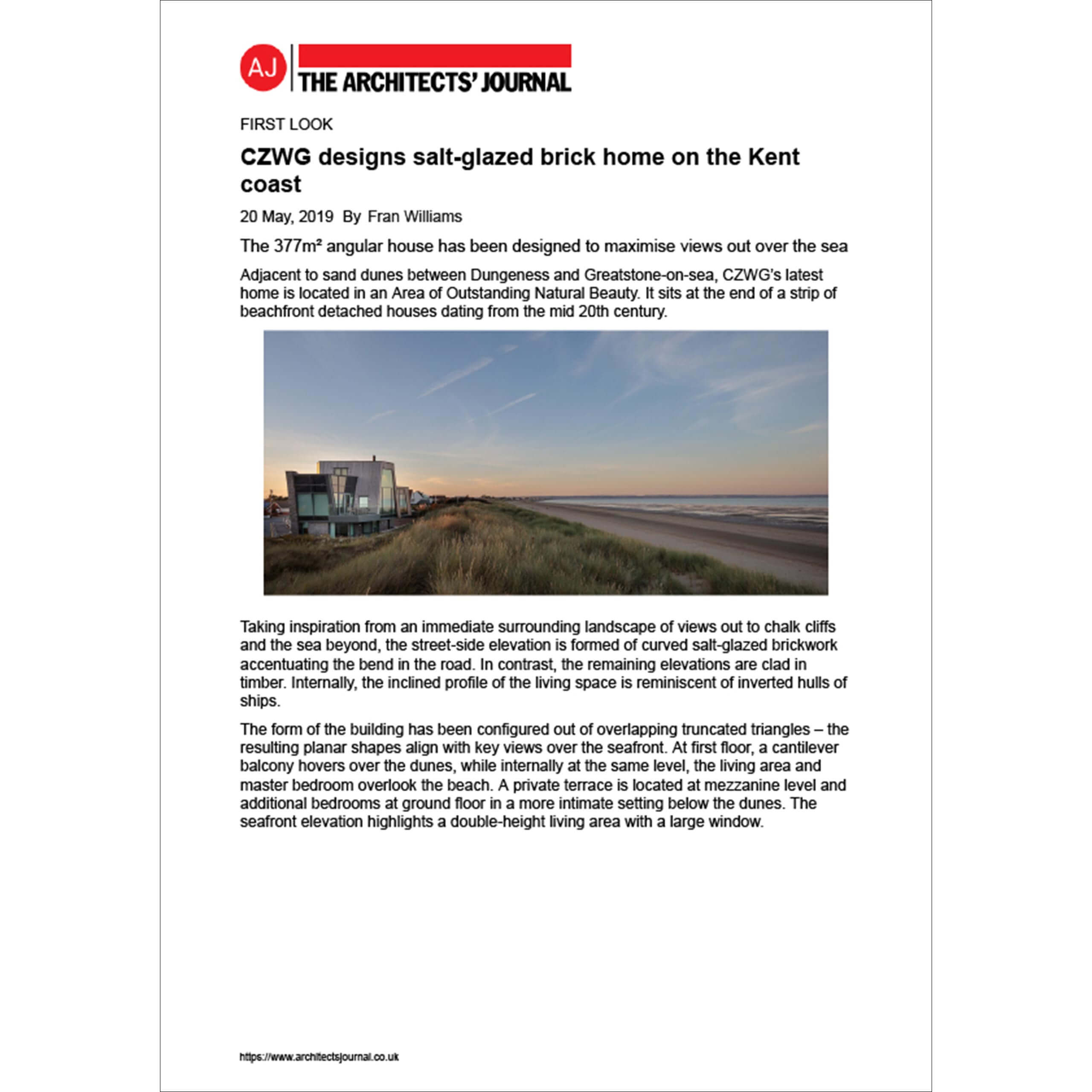The Stones featured in the Architects' Journal